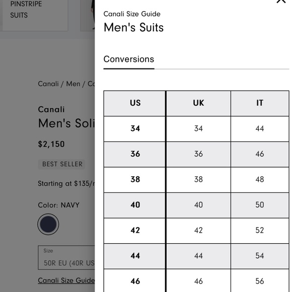 Canali 100% Wool Striped‎ Blazer - Picture 12 of 12